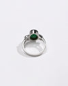 Modern Emerald (Panna) Ring – 925 Silver Silhouette - #1178B - Myra