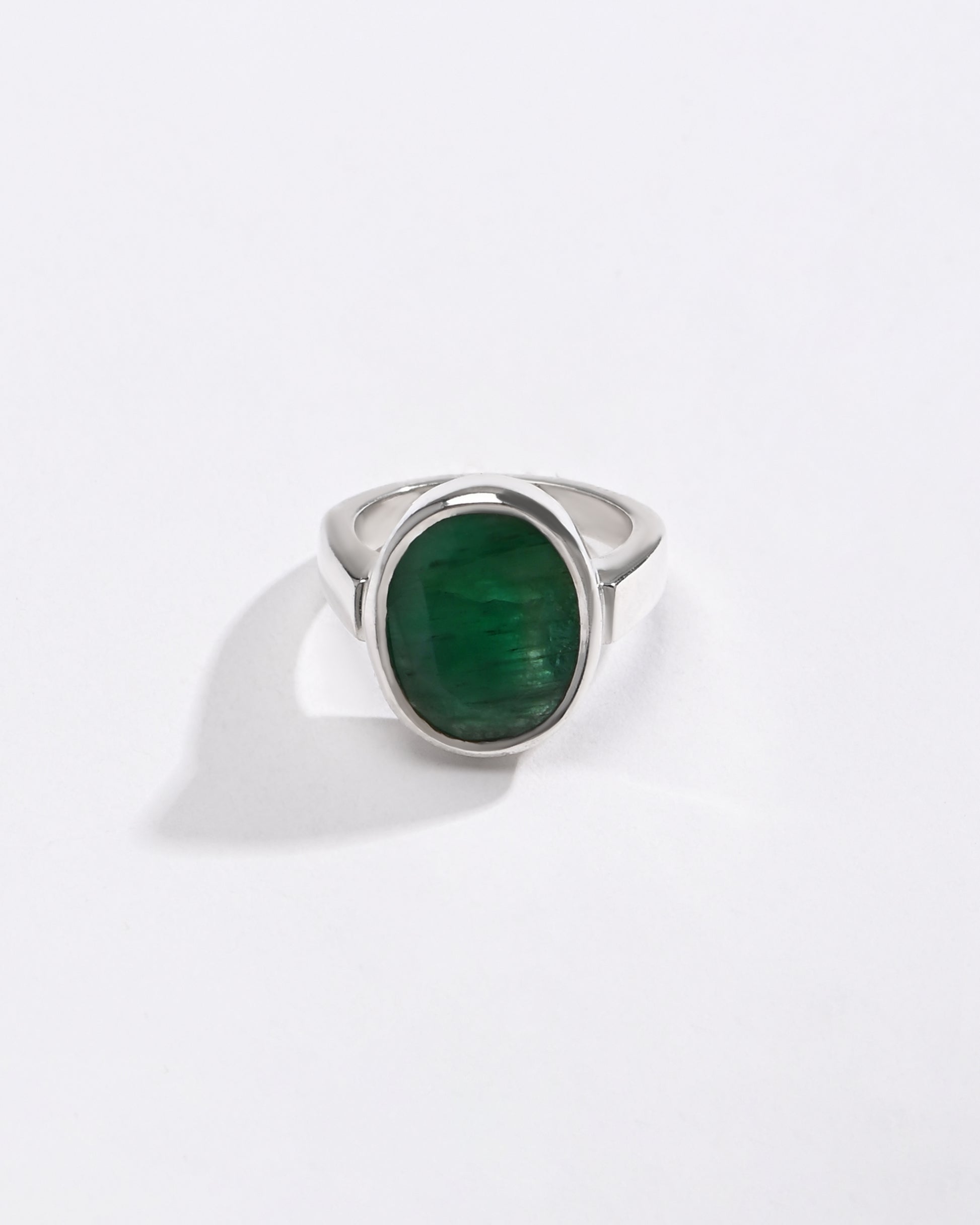 Zen Emerald (Panna) Ring – 925 Silver - #1200B - Myra