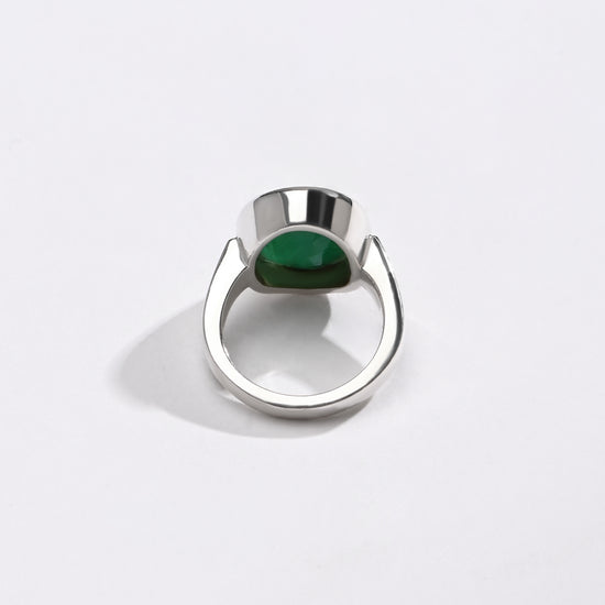 Zen Emerald (Panna) Ring – 925 Silver - #1200B - Myra