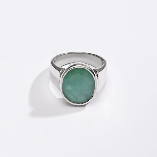 Men emerald ring