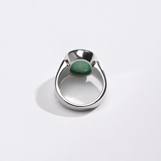 Certified Emerald (Panna) Ring – 925 Silver - #1224B - Myra