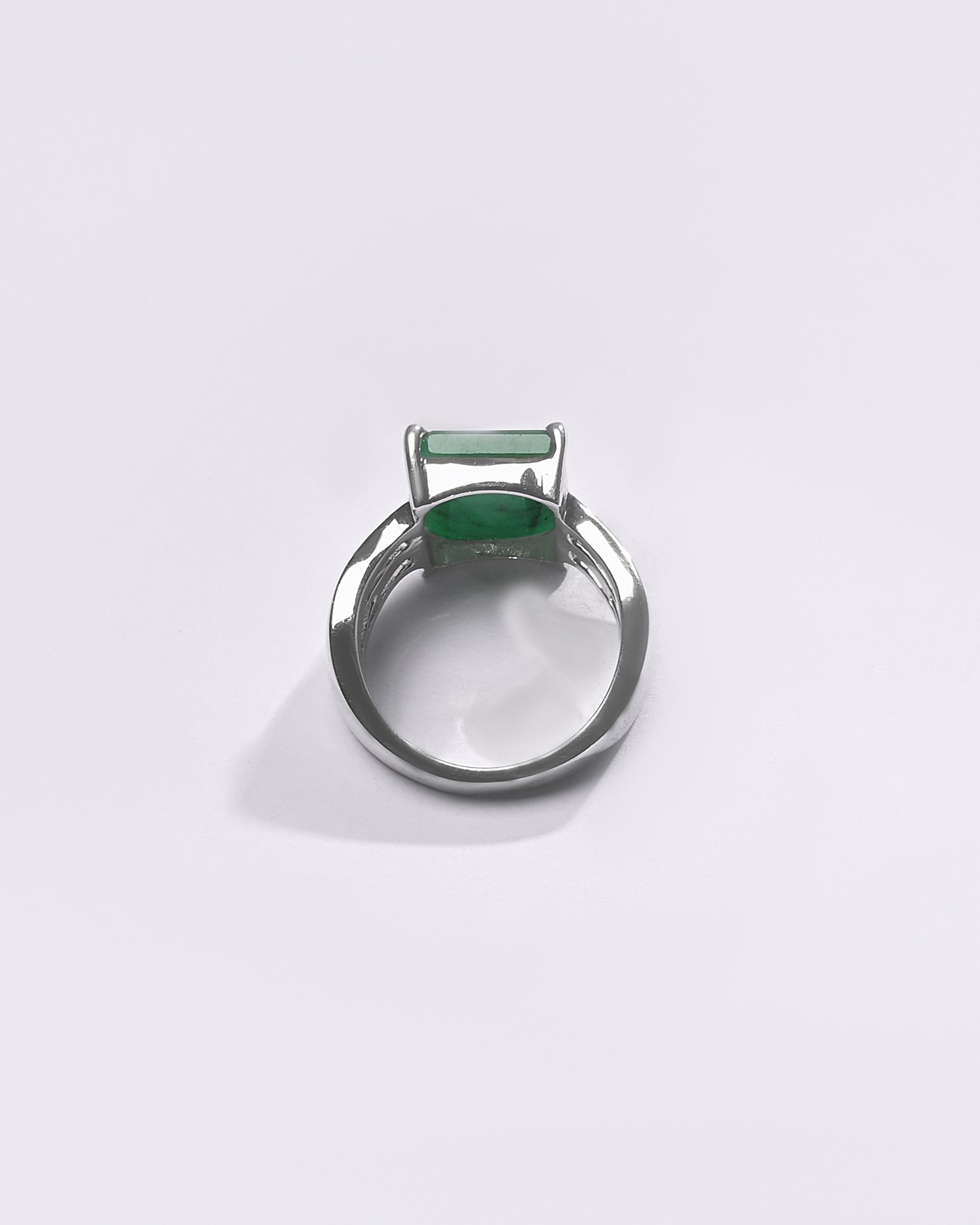 Premium EMERALD (PANNA) Ring in 925 Silver - #1244N4 - Myra