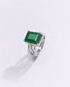 Premium EMERALD (PANNA) Ring in 925 Silver - #1244N4 - Myra