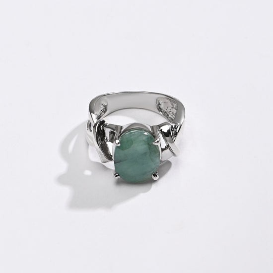 Pristine Emerald (Panna) Ring – 925 Silver - #1210N4 - Myra