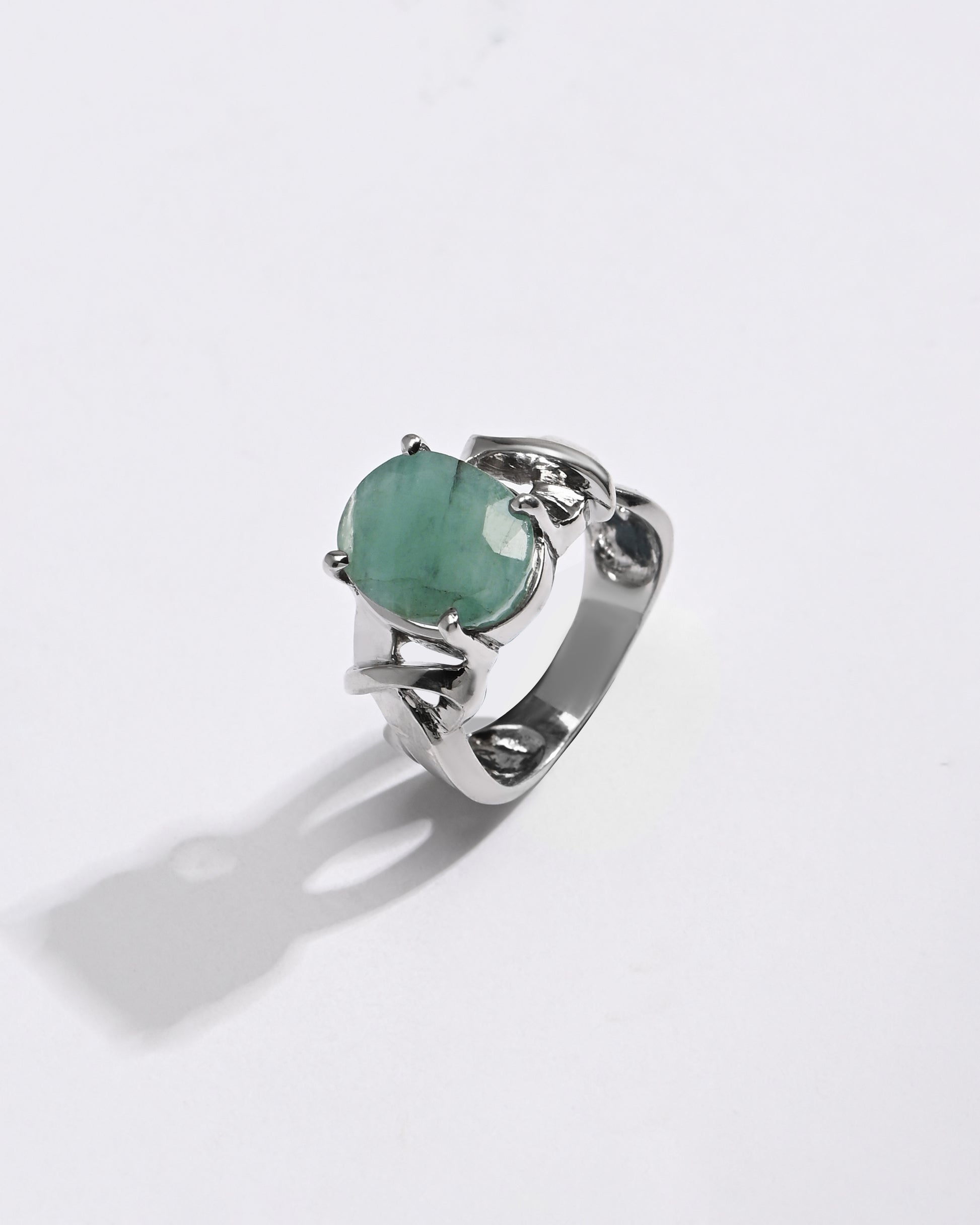 Pristine Emerald (Panna) Ring – 925 Silver - #1210N4 - Myra