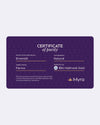 Certificate of Purity of Emerald in 18K Hallmark Gold