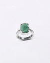 Grace Emerald (Panna) Ring in 925 Silver - Urja