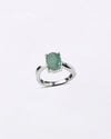 Elegant Emerald (Panna) Ring in 925 Silver - Urja