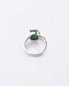 Bold Emerald (Panna) Ring in 925 Sterling Silver - Urja