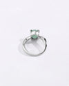 Elegant Emerald (Panna) Ring in 925 Silver - Urja