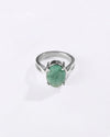 Grace Emerald (Panna) Ring in 925 Silver - Urja
