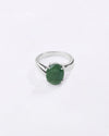 Bold Emerald (Panna) Ring in 925 Sterling Silver - Urja