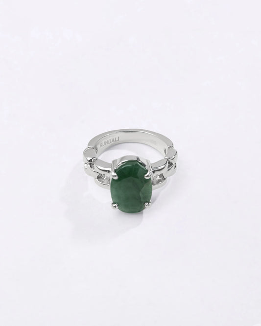 Rolex Emerald (Panna) Ring in 925 Silver - Urja