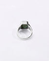 Heirloom Emerald (Panna) Ring in 925 Sterling Silver - Rectangular Shakti