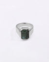 Heirloom Emerald (Panna) Ring in 925 Sterling Silver - Rectangular Shakti