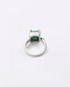 Vibrant Emerald (Panna) Ring in 925 Sterling Silver - Square Urja