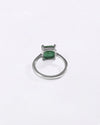 Affinity Emerald (Panna) Ring in 925 Sterling Silver - Square Urja