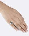 Harmony Emerald (Panna) Ring in 925 Sterling Silver - Urja