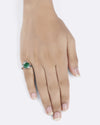 Iconic Emerald (Panna) Ring in 925 Sterling Silver - Urja