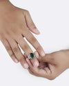 Exotic Emerald (Panna) Ring in 925 Silver - Urja
