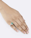 Natural Emerald (Panna) Ring in 925 Silver - Urja