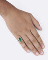 Rolex Emerald (Panna) Ring in 925 Silver - Urja