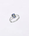 Ethereal Pitambari Neelam Ring in 925 Silver - Urja