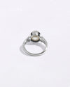 Exclusive Pearl (Moti) Ring in 925 Silver - Round Shakti