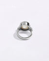Exotic Pearl (Moti) Ring in 925 Silver - Round Shakti