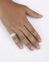 Exotic Pearl (Moti) Ring in 925 Silver - Round Shakti