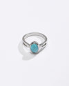 Turquoise (Firoza) Ring – 925 Silver Crafted - #1102 - Myra