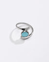 Turquoise (Firoza) Ring – 925 Silver Minimalist - #1138 - Myra