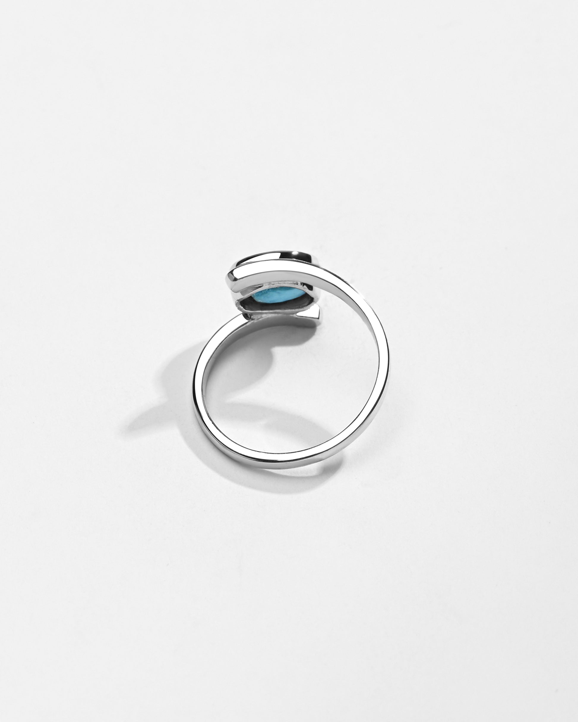 Turquoise (Firoza) Ring – 925 Silver Minimalist - #1138 - Myra
