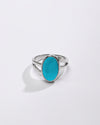 Certified Turquoise (Firoza) Ring – 925 Silver - #1182 - Myra
