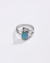 Natural Turquoise (Firoza) Ring – 925 Silver - #1192 - Myra