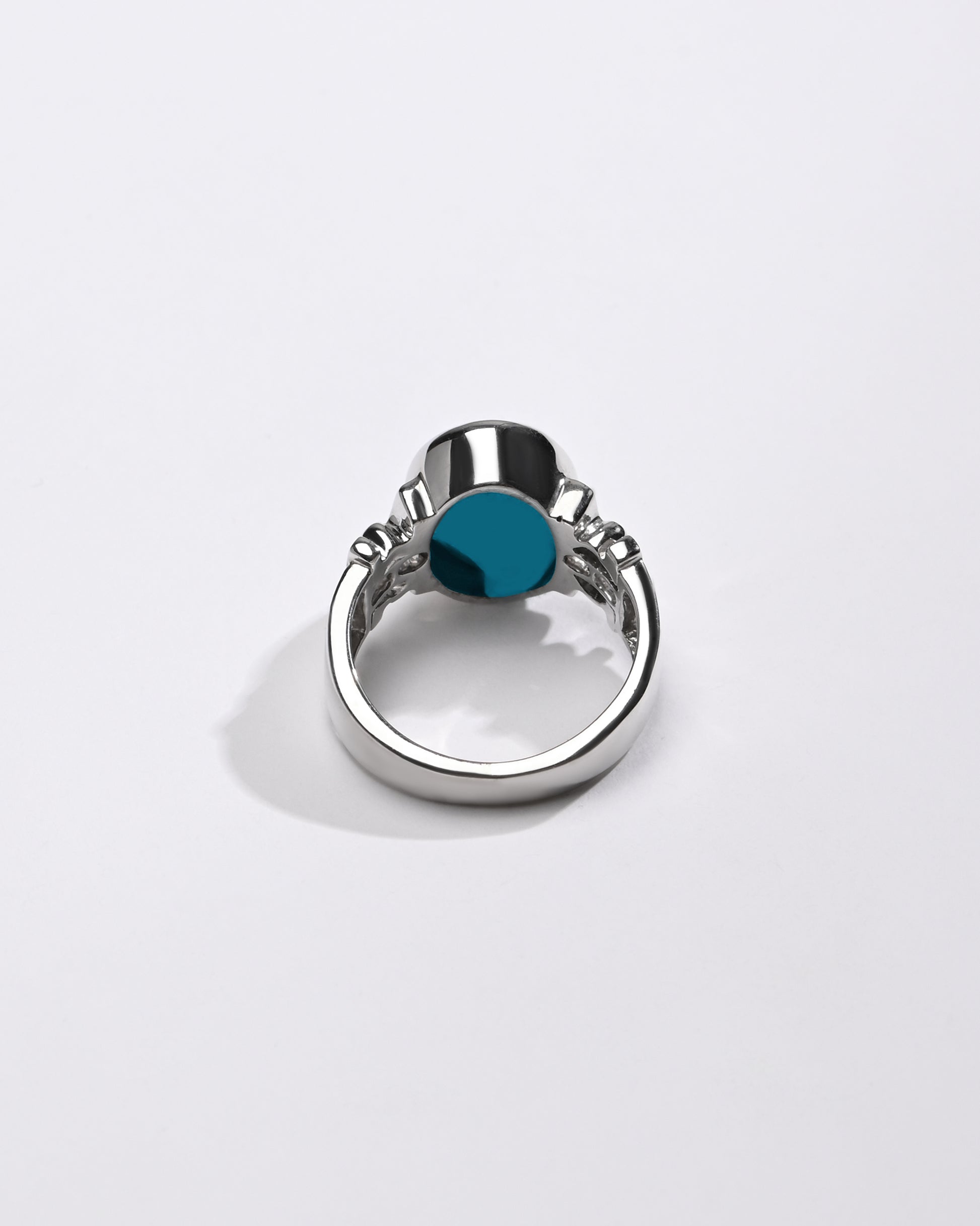 Classic Turquoise (Firoza) Ring – 925 Silver - #1199 - Myra