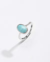 Royal Turquoise (Firoza) Ring – 925 Silver - #1201 - Myra