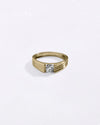 Fluted Diamond Ring in Gold