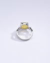 Natural Yellow Sapphire (Pukhraj) Ring in 925 Silver – #1104N4 - Myra