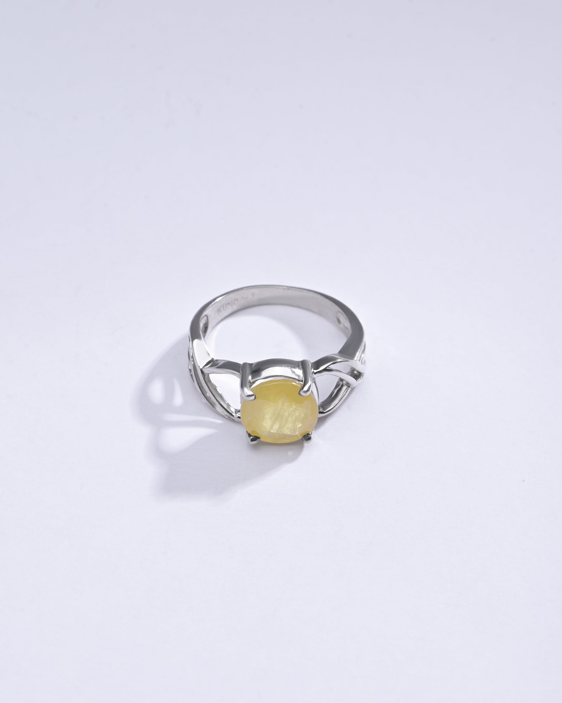 Genuine Yellow Sapphire Gemstone Ring from Myra Gems