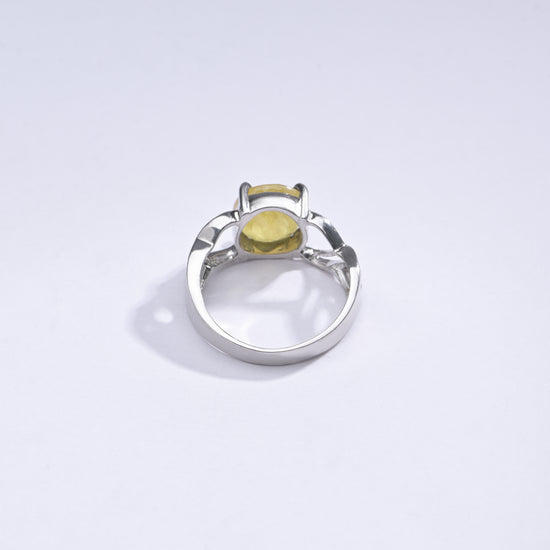 Genuine Yellow Sapphire Gemstone Ring from Myra Gems