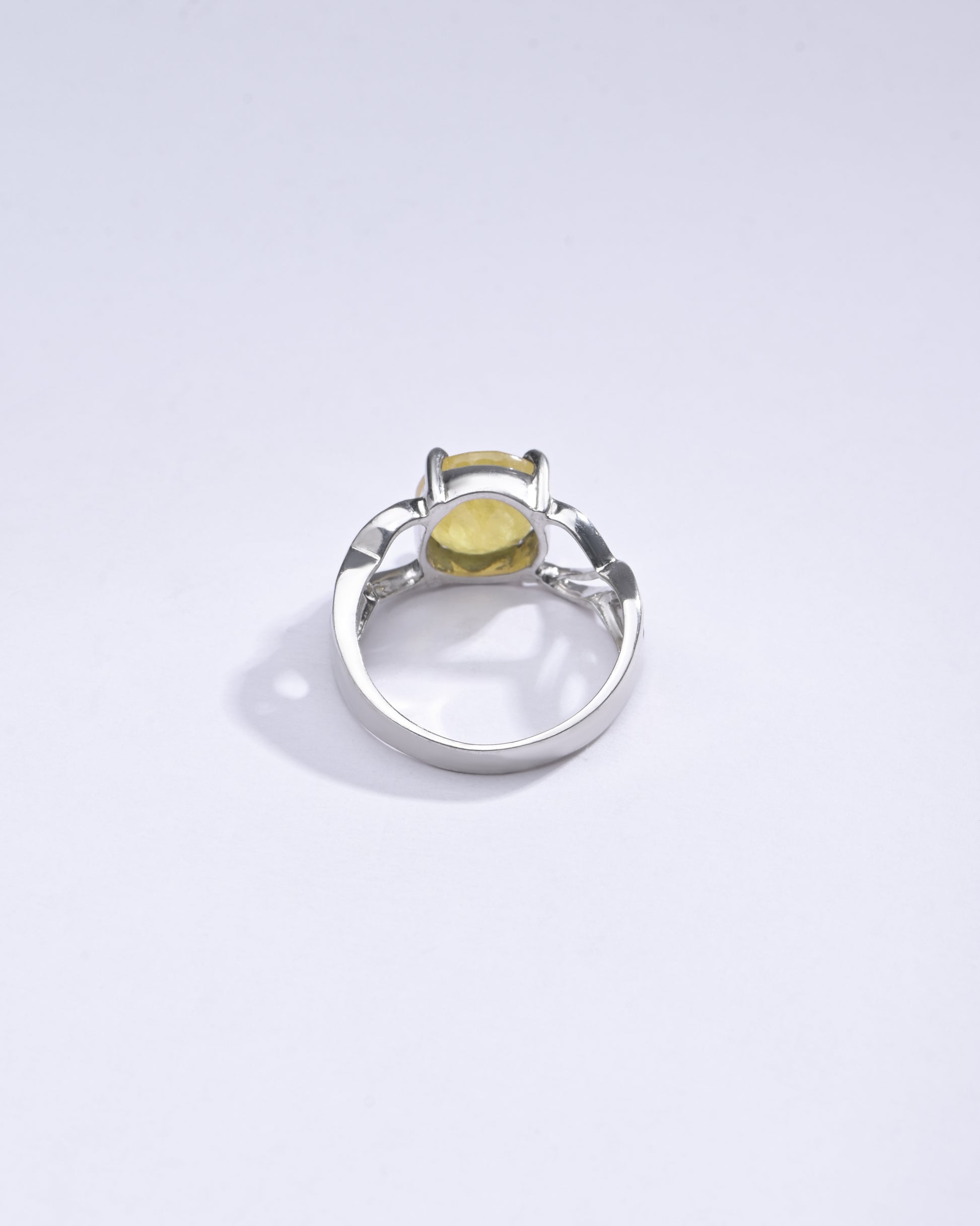 Genuine Yellow Sapphire Gemstone Ring from Myra Gems