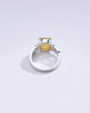 Royal Yellow Sapphire Stone Silver Ring from Myra Gems