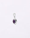 Moonlit Crown Amethyst Pendant in 925 Silver