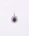 Florent Amethyst Pendant in 925 Silver