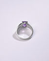 Statement Amethyst (Jamunia) Ring in 925 Sterling Silver - Urja
