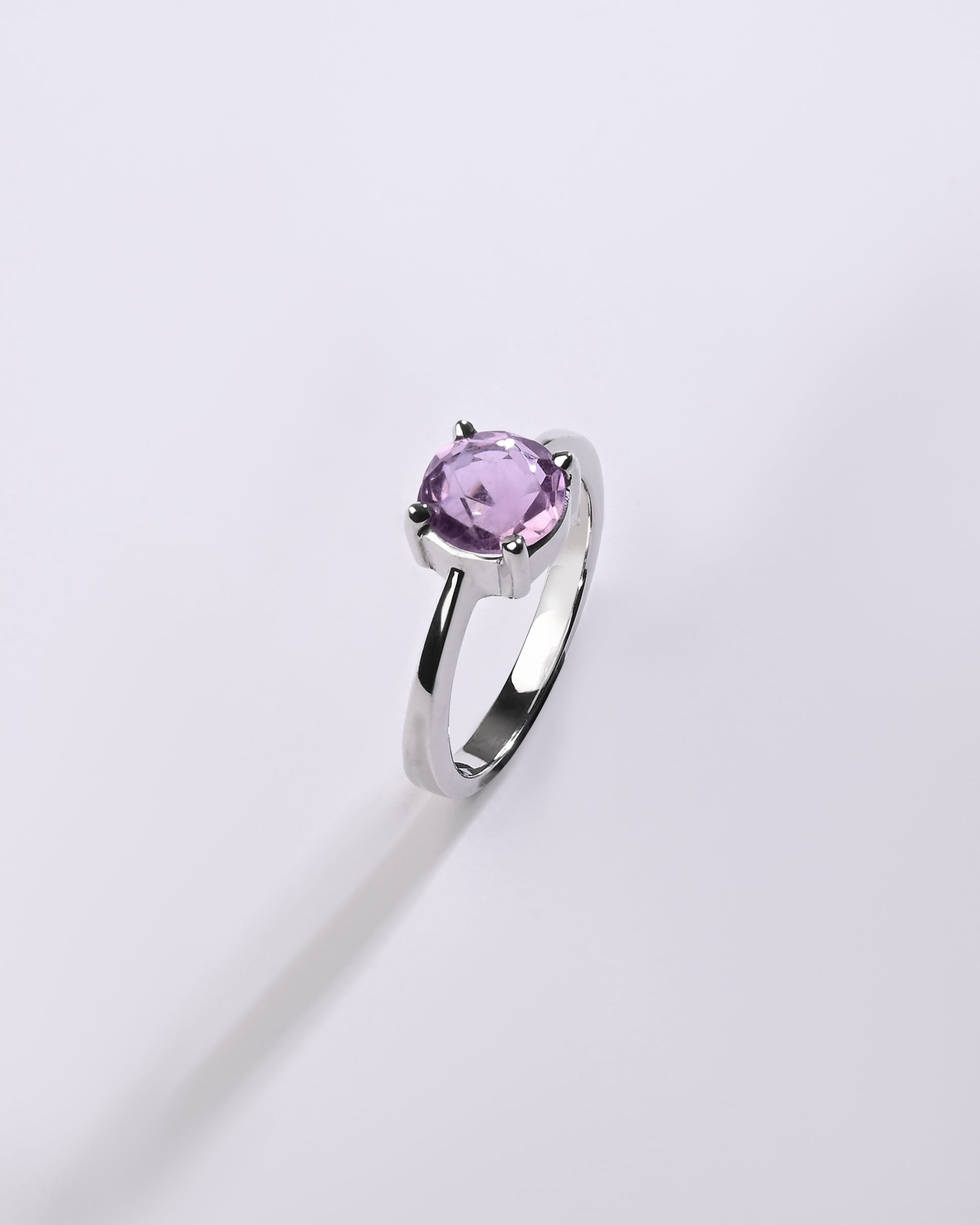 Women amethyst stone ring