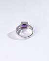 Precious Amethyst (Jamunia) Ring in 925 Sterling Silver - Shakti Sq