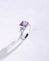 Precious Amethyst (Jamunia) Ring in 925 Sterling Silver - Shakti Sq