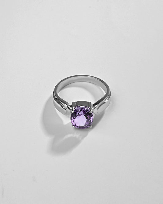 Timeless Amethyst (Jamunia) Ring in 925 Sterling Silver - Urja